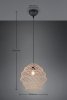 Lampa wisząca pleciona kolor naturalny owalna boho rystykalna industrialna minimalistyczna nad stół do salonu sypialni HIVE R31681936 Rl